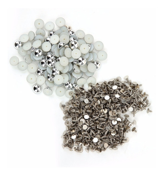 Kit De Rebites De Contas De Pérolas Semi-circulares 100pcs P 1