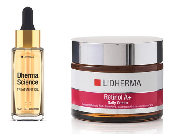 Kit Retinol A+ Daily Cream + Dherma Science Oil Lidherma 0 Kit Retinol A+ Daily Cream + Dherma Science Oil Lidherma 0