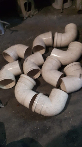 Lote 10 Codos Pvc 90 Grados 100 Milimetros Macho Hembra 1
