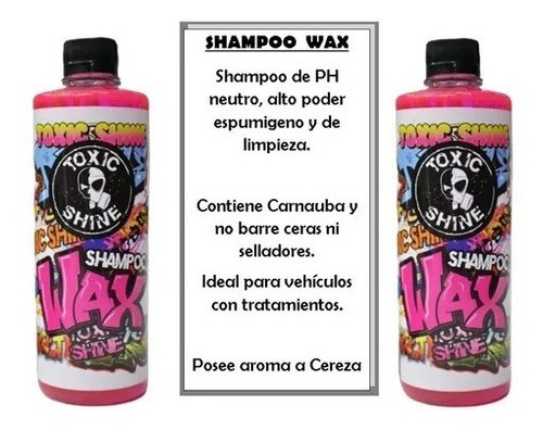 Shampoo Shine Wax Ph Neutro Carnauba X 600cc 1
