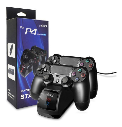 Cargador Doble Para Ps4  Con Luz 0