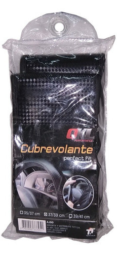 Funda Cubre Volante 37 A 39cm Negro Costura Reforzada Pvc 1