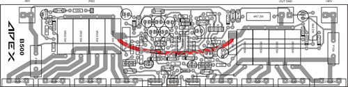 Pcb Amplificador Apex B 500 Watts Para Plaqueta Para Armar 1