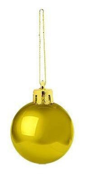 Bolas De Natal Lisa Dourada Com 7 Unidades Decoração Natal 1