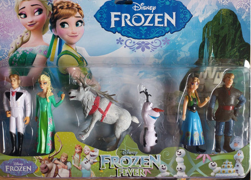 Frozen Set De Muñecos Juguetes Cumpleaños Torta Elsa Anna 0