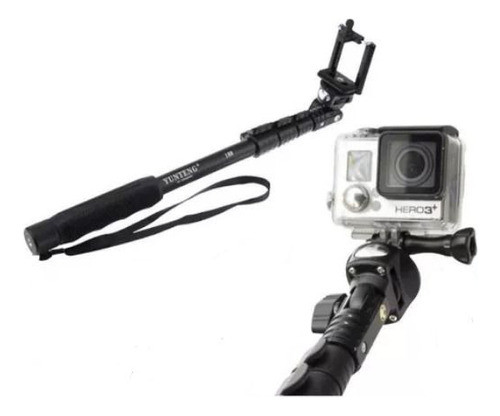 Bastão Pau Selfie Universal Celular E Câmera 1,25m Controle 0