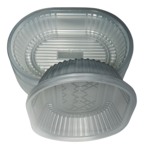 Bandejas 105 Oval Microondas Plastica Ref. P/ Vianda X 100 U 0