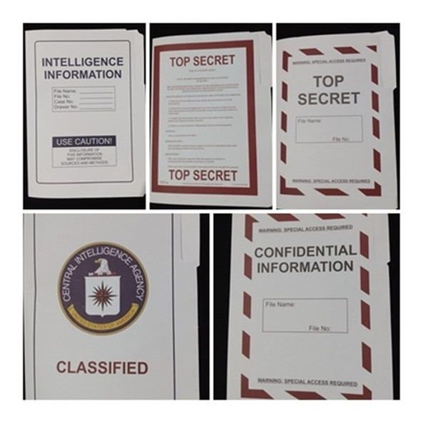 Top Secret - 5 Pastas Classificada Da Cia, Fbi, Mi5, Governo 0