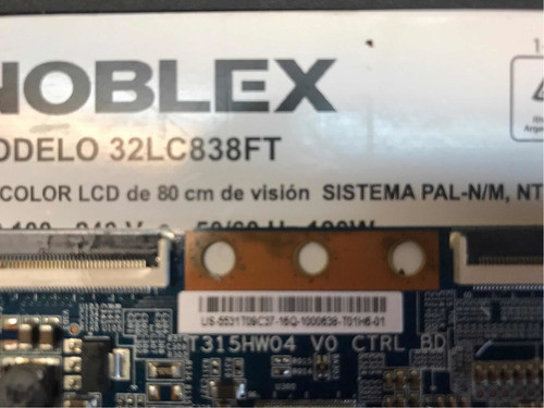 Placa T-con Noblex 32lc838ft , Leer Descripción !!! 1