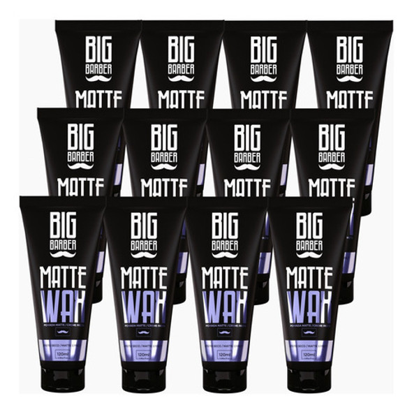 Cera Capilar Matte Wax Big Barber 120g Para Cabelo Cx 12 Und 0