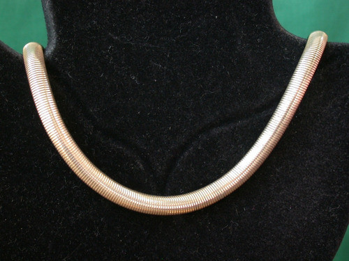 Luli Gargantilla Cadena Tipo Coro Baño Oro Palido Antigua 1