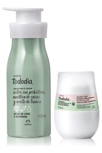 Kit Natura Tododia Hojas De Limón Y Guanábana Crema Desodor 0