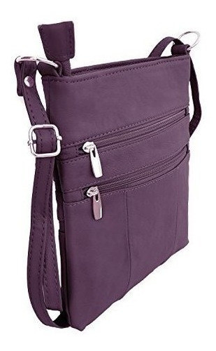 Roma Leathers Mini Bolso De Cuerpo  Cinco Compartimentos Cor 1