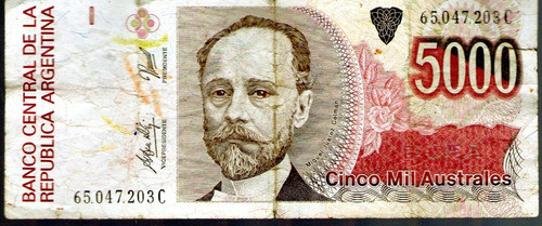 Billete 5.000 Cinco Mil Australes 0