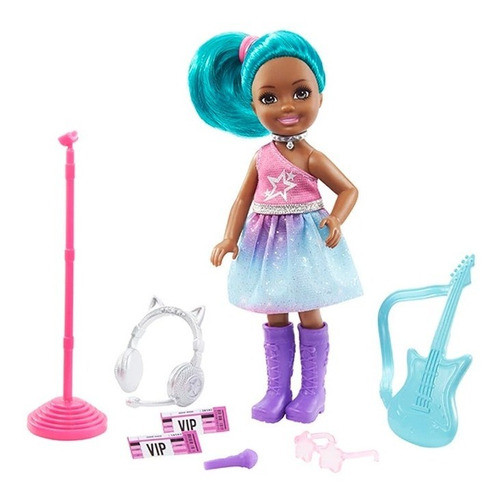 Muñeca Barbie Chelsea Can Be Profesiones Cantante Rock Pop 1