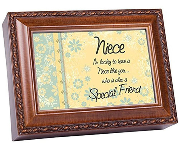 Cottage Garden Niece Woodgrain Tradicional Music Box Play Er 0