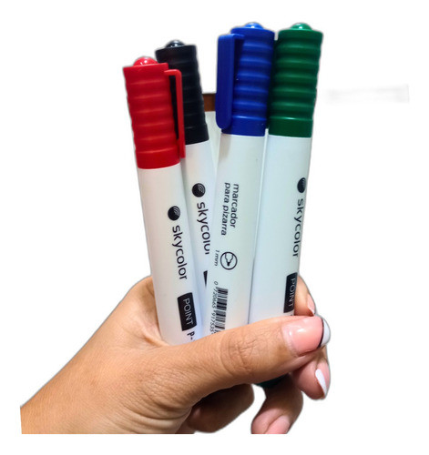 Marcador Para Pizarra Pack X 4 Colores Rojo Negro Azul Verde 0