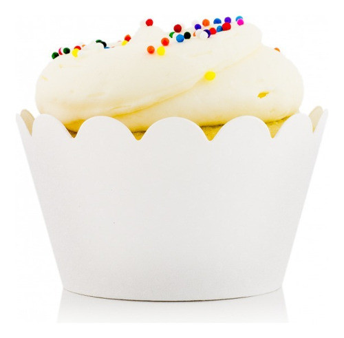 Wrappers Saias Para Cupcake Branco Nº0 Tam Padrão 40 Unid 0