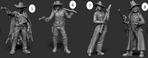 Cowboy Vaqueros Escala 1/16 (12cm), Color Blanco 1