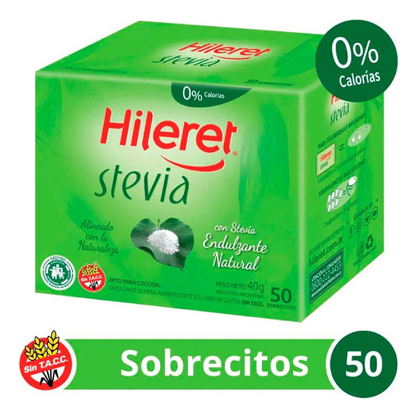 Pack X 3 Unid Edulcorante  Stevia 50 So Hileret Edulcorante 0