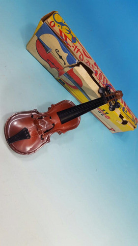 Antiguo Juguete Europeo Contrabajo De Hojalata. 1