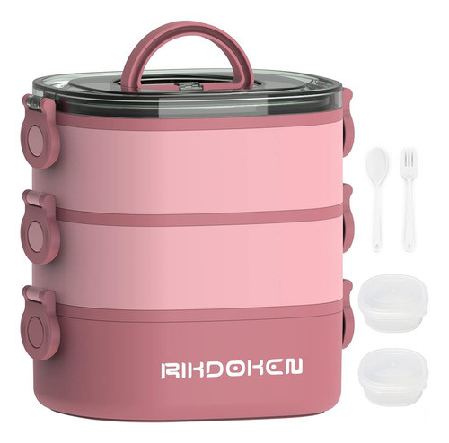 Fiambrera Rikdoken, Contenedores Apilables De 3 Capas, Caja 0