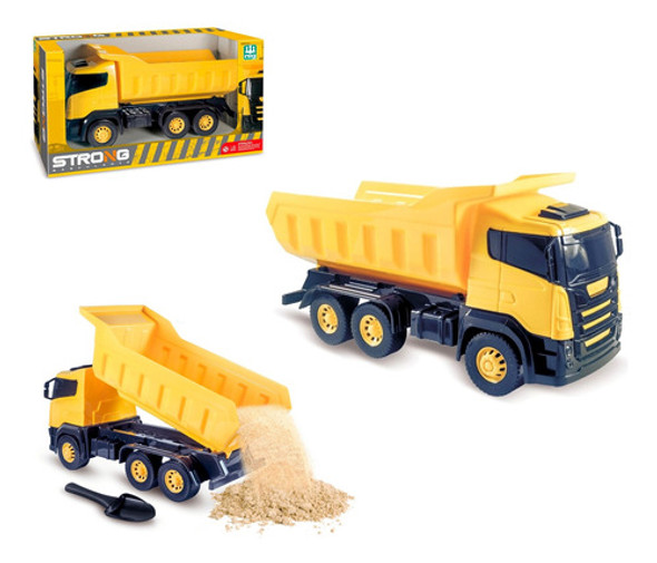 Brinquedo Caminhão Grande Caçamba Basculante Com Pazinha 0
