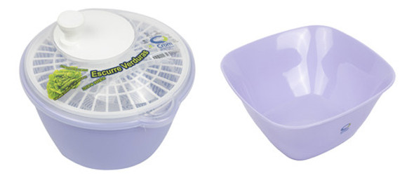 Combo Escurridor + Ensaladera Violeta Crom 0 Combo Escurridor + Ensaladera Violeta Crom 0