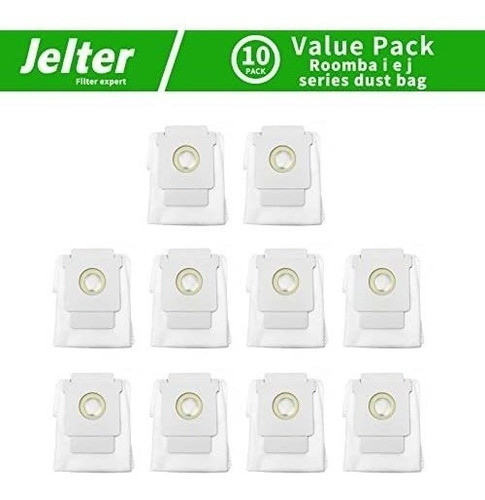 Pack De 10 Bolsas Para Roomba  I3plus I3+i4 I4+i6 I6+ I7 I8 1