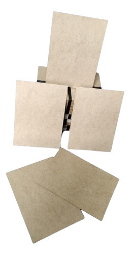 Placa Mdf Natural Para Criação 21x30 A4 2.5mm Kit 25 Peças 0