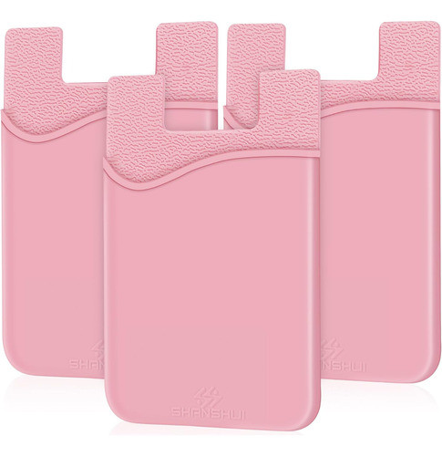 Porta Tarjetas Para Celular Shanshui Pack X 3 Rosa 0