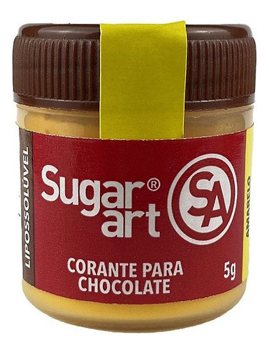 Corante Para Chocolate 5 G Amarelo Sugar Art 0