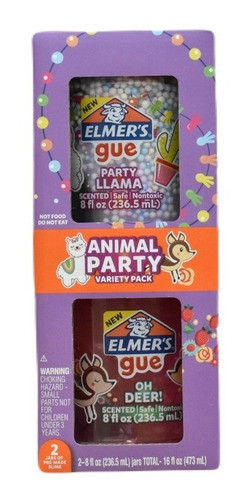 Elmers - Gue Slime Kit Animal Party Con Aromas 2 Piezas 1