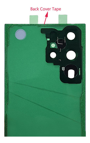 Carcasa Trasera De Cristal Crema P/ Samsung Galaxy S23 Ultra 1