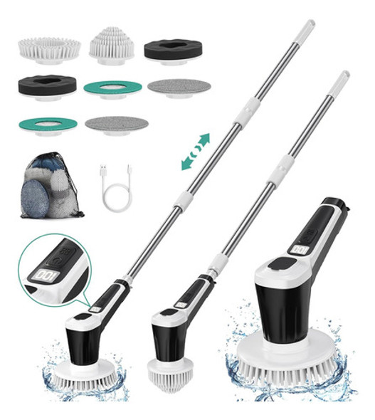 Cepillo Limpieza Electrico Inalambrico Fregadera Potente 0
