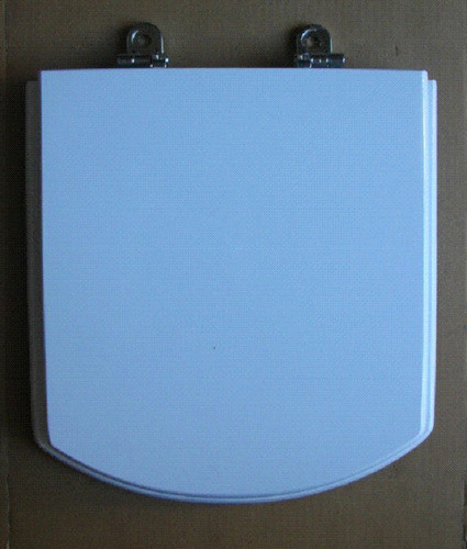 Tapa Asiento De Inodoro De Madera Hall Blanco H. Cromado 0