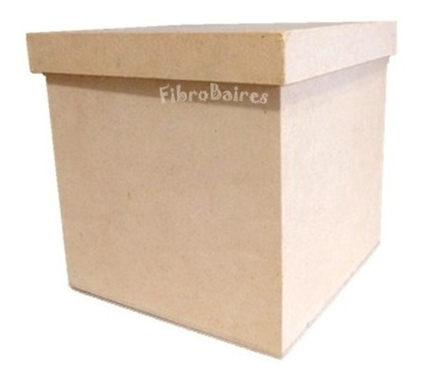 Caja Cubo 25 X 25 X 25 Cm En Fibrofacil - 1 Caja Cubo 25 X 25 X 25 Cm En Fibrofacil - 1