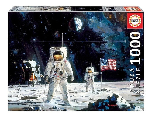 Puzzle Rompecabezas Educa 1000 Pzs Primer Hombre En La Luna 0