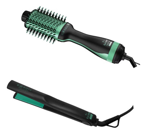 Kit Babosa Escova Secadora 3d E Prancha Ceramic Bivolt 0