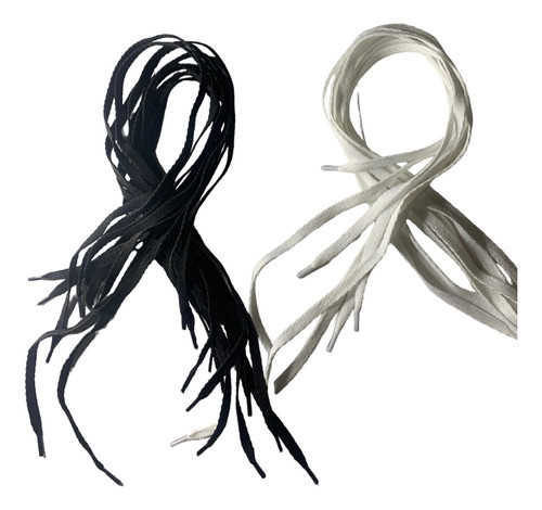 4 Pares De Cordones Chatos De Championes. Colores Y Medidas 0