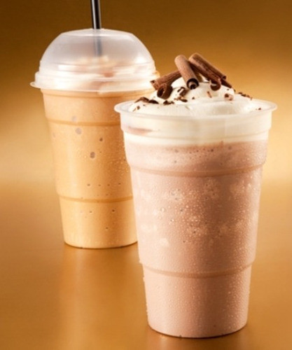 Vaso Descartable Frappe 375cc Con Tapa Por 100 Unidades 0