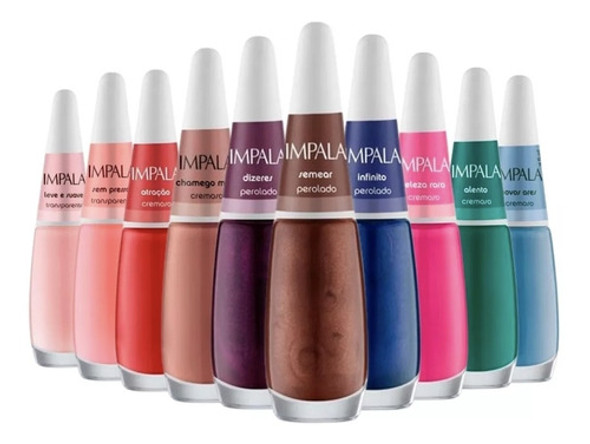 Impala A Cor Da Sua Moda 4 - Kit Com 10 Esmaltes Novas Cores 0