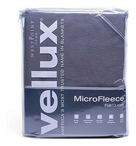 Manta Vellux Poliéster Y Mezcla De Poliéster Gris Tornado Gr 1