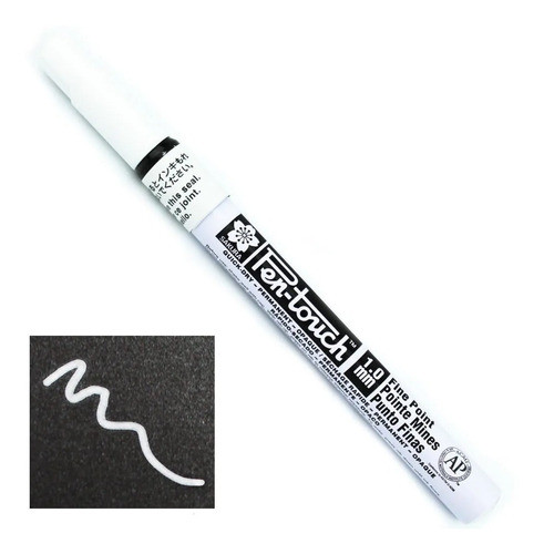 3 Caneta Marcador  Pen Touch Sakura  Branca 1