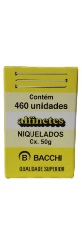 Alfinete De Aço Para Costura Niquelado N°24  Cx. 50g 460 Un 0