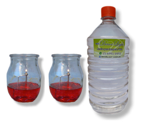 1 Litro Parafina  Liquida + 10 Recipientes Con Mechero 0