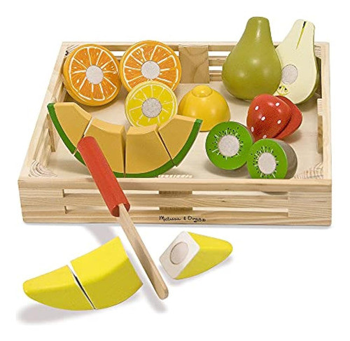 Melissa & Doug Juego De Frutas Para Cortar - Accesorio De Co 0