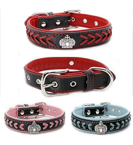 Perros Reino 14.5  -24  Longitud Suave Cuero Genuino Hecho A 1