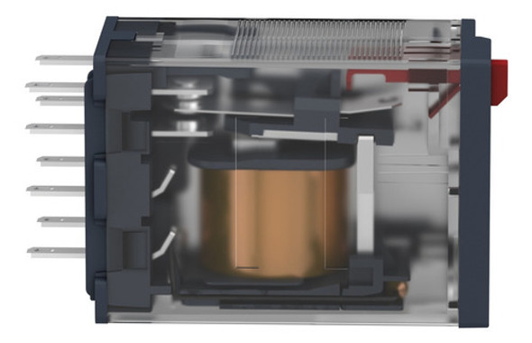 Relé En Miniatura Zelio 12a 2na/nc 24vac Schneider Rxm2ab1b7 1
