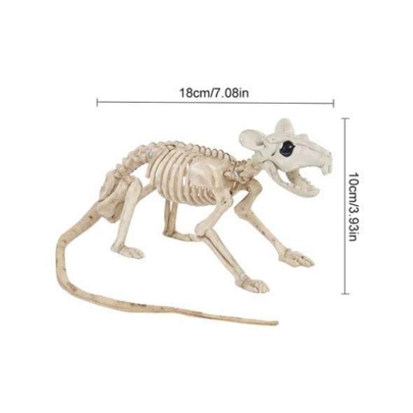 Decoracion Halloween Esqueleto De Rata Laucha Raton 1